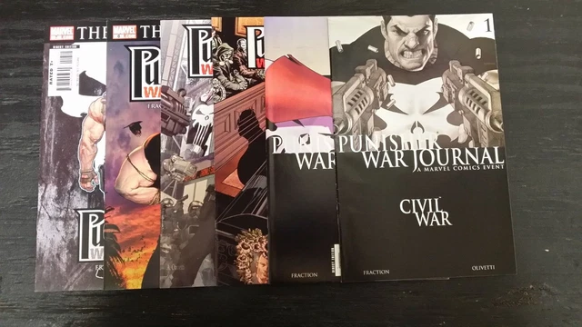 2006 Marvel Comics Punisher War Journal Vol 1 & 2 Lot Of 8 High Grade Civil War