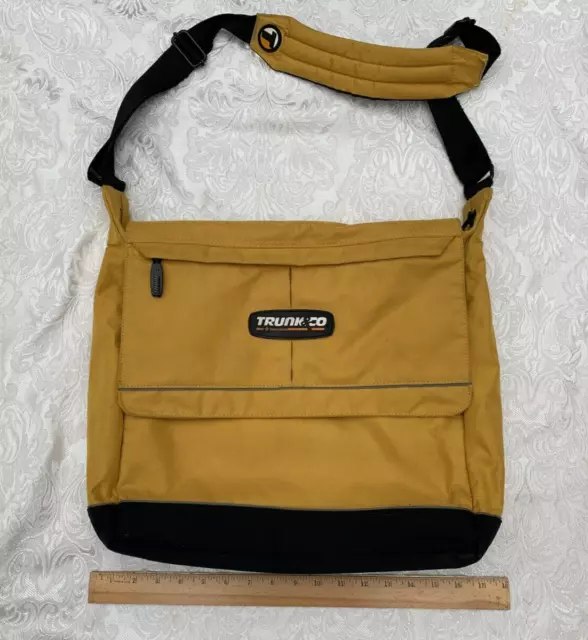 Trunk & Co by Samsonite Mustard Yellow Black Flap Shoulder Cross Bag