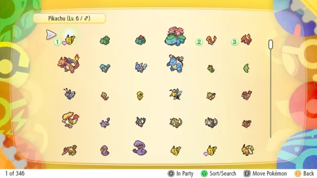 Komplett/Vollständig Kanto Pokedex - Pokemon Lets Go Pikachu/Eevee HOME glänzend oder nicht 2