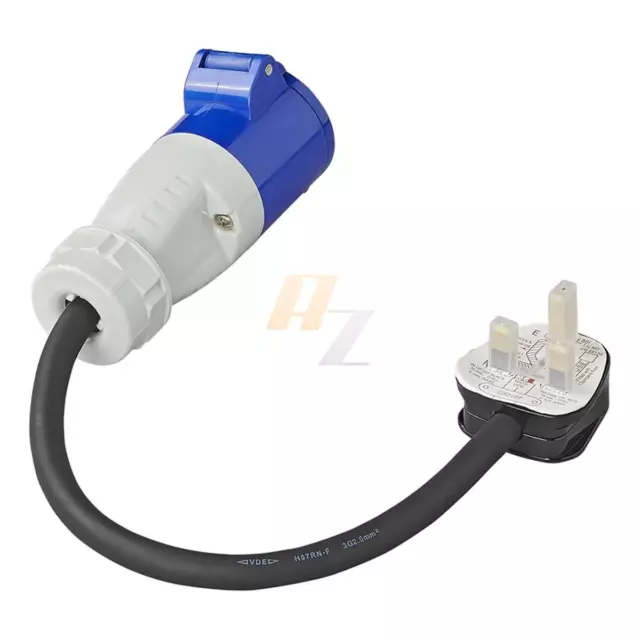 Câble Adaptateur De Royaume-Uni Fiche Par Eco 150cm 3x2, 5mm ² Camping Caravane 3