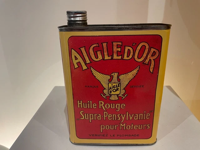 Bidon D'huile Agip LG 1763 Vintage 1972 - Latta Italienne Déco Garage Old School