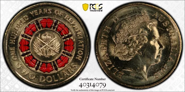 2019 $2 100 Years Of Repatriation Ms66 Certification #40314079, Pcgs #759940