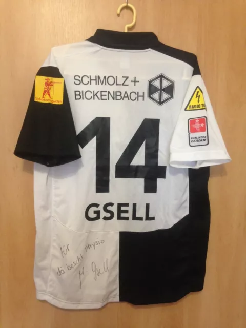 Fc Wil 1990 Switzerland Match Worn Shirt Jersey Trikot Signed Markus Gsell #14