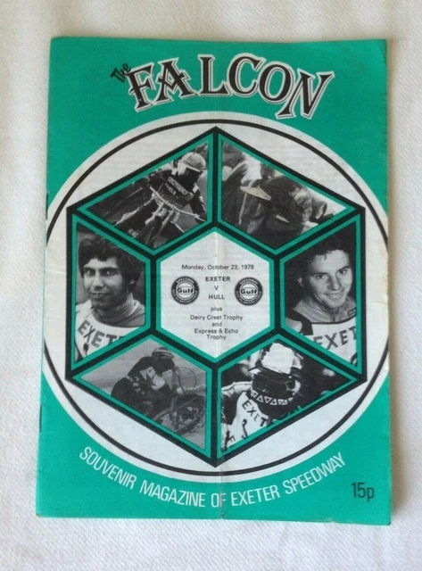 1978 EXETER v HULL SPEEDWAY PROGRAMME