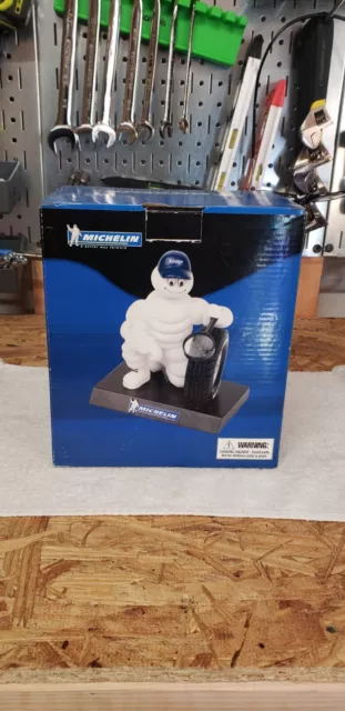 "Rare"Michelin Man W/ Magnafying Glass LTX M/S2 Tire Bobble Head Mint In Box