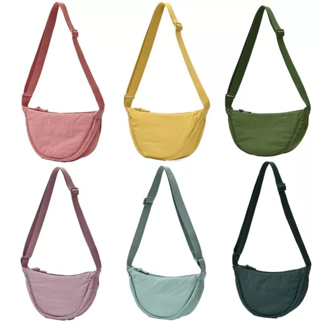 Nylon Crossbody Bag Casual Sports Style Women Dumpling Bag Underarm Bags