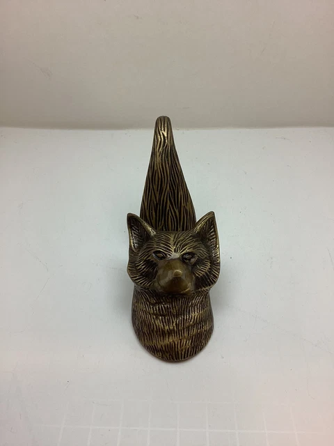 Abbott Collection Antique Brass Fox Wall Coat Hook