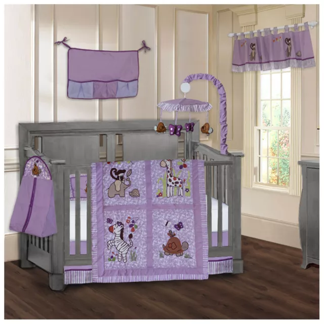 BabyFad 9 Piece Jungle Girl Baby Crib Bedding set