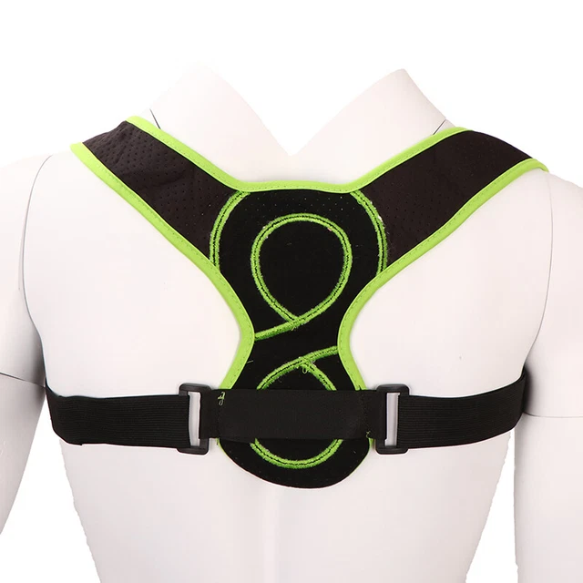 8 Shaped Posture Corrector For Kids Adults Adjustable Upper Back Brace Suppo BII