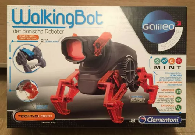 Clementoni Galileo / WalkingBot / der bionische Roboter / 59111 / NEU 