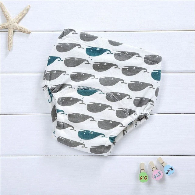 Cloth Diaper Baby Reusable Cotton Training Pants Washable Nappy Infant Underwear 2