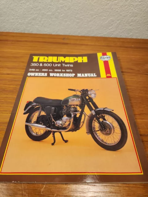 Triumph 500 Speed Twin,5Ta,Daytona,T100,350 3Ta,T90 Haynes Manual1958-1973