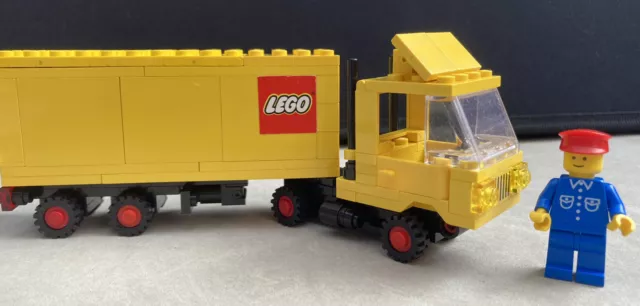 Lego yellow top semi truck