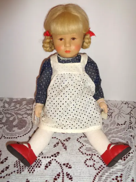 Wonderful Vintage Kathe Kruse 19” Stoffpuppe Doll-“Mimerle”-Germany-Original Tag