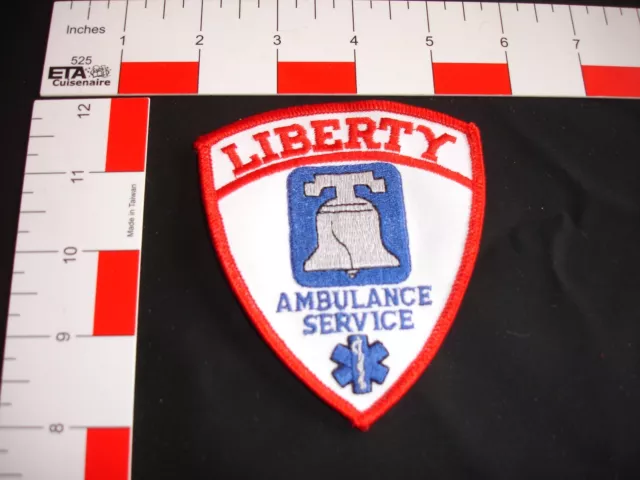 firefighter fire fighting related EMS Ambulance  vintage patch