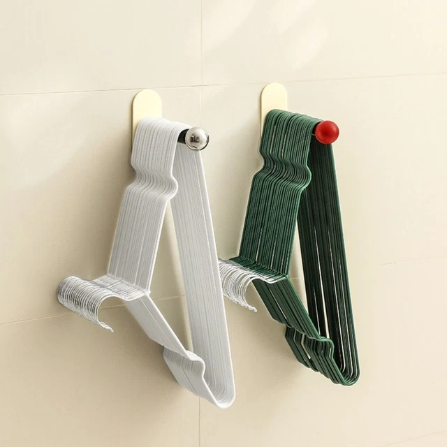 H&S 6 Pezzi Wonder Hanger - Ganci Appendini Salvaspazio In Metallo Per Armadio, Multipli Ganci Nichelati - 4