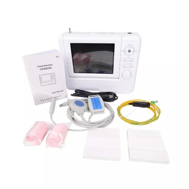 CMS800G Fetal Monitor 24h real-time FHR,TOCO,FMOV LCD ultrasound Printer paper