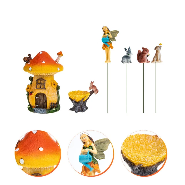 1 Set Moos Garten Ornament Miniatur Kaninchen Figuren Sukkulenten Pflanzer Decor