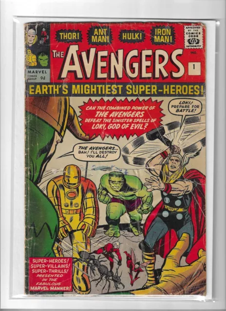 THE AVENGERS # 1 ORIGIN AND 1st APPEARANCE
