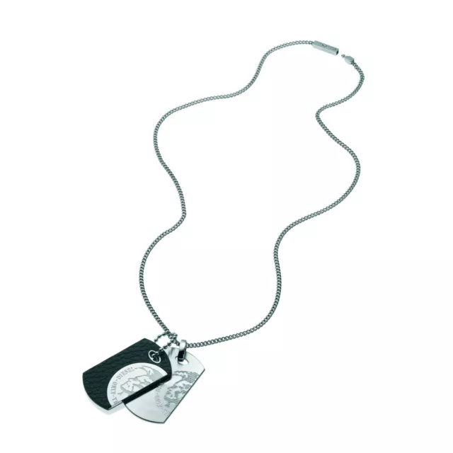 Diesel Mens Necklace DX0289040  Stainless Steel Black