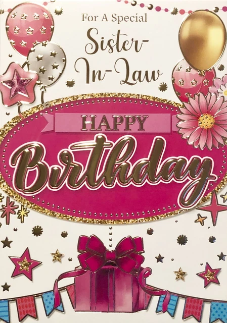 FÜR EINE BESONDERE Schwägerin alles Gute zum Geburtstag Grußkarte