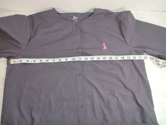 WOMEN'S JDM UNIFORMS Gray Long Sleeve Nurse Scrub Jacket Size XS $8.00 ...