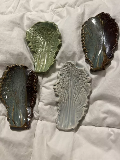 Botanical spoon rest wasabi dishes a lot of four