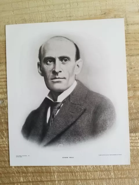 EUGENE FIELD.12" x 10" VTG PERRY PICTURES ENGRAVING PRINT*EP1