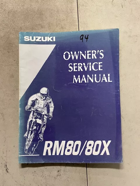 Sm429 RM80/80X Service Manual 99011-02B70-01A