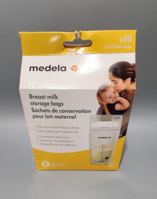 Medela Breast Milk Storage Bags 6oz/180ml - 50 Count