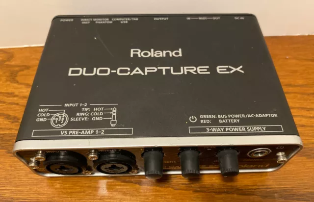 Roland UA-22 Duo-Capture EX Audio MIDI Interface 24 Bit Digital
