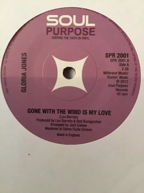 Gloria Jones - Gone With The Wind Is My Love / Love’s Made A Connection