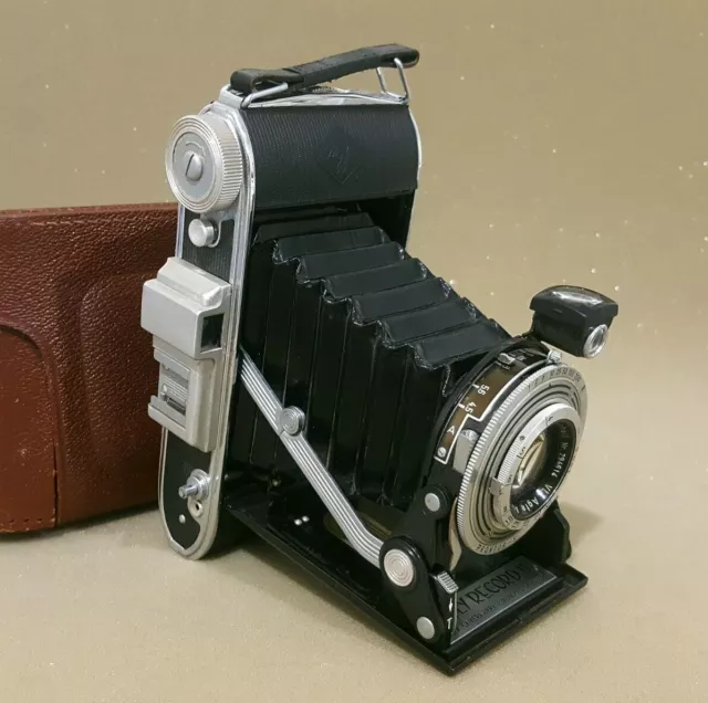 Vintage Agfa "Billy Record Ii" Folding Camera, 105Mm/F4.5 Lens