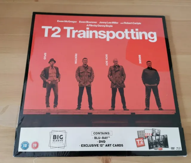 T2 Trainspotting - Big Sleeve Edition - [Blu Ray & DVD]  Exclusive 12" ART CARD