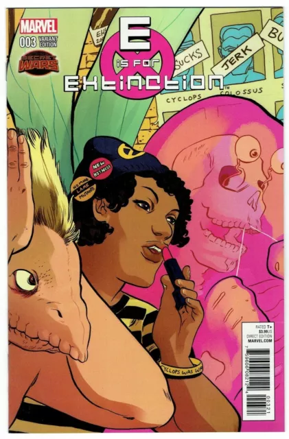 E is For Extinction #3 of 4 Variant Edition Marvel Comics Secret War