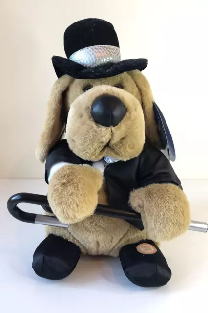 Vintage Downtown Dawg Singing and Dancing Musical Plush Dog New York with Tag
