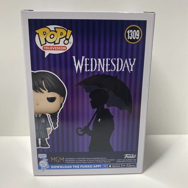 Funko Pop! TV Netflix Wednesday Addams #1309  - w/ Pop Protector 2