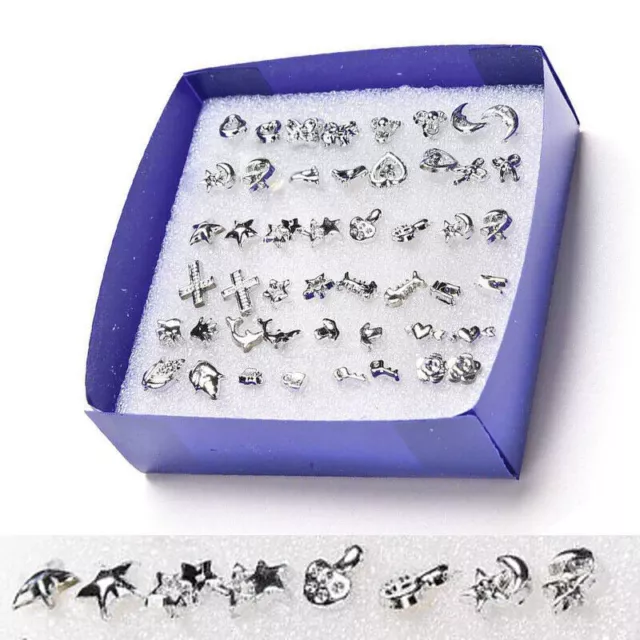 Geometric 24 Stud Earrings Earrings Jewelry Mixed Star Styles NEW Flower Pairs