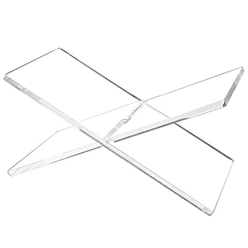 Clear Book Holder, Acrylic Book Stands for Cook Book Display,Large Sturdy
