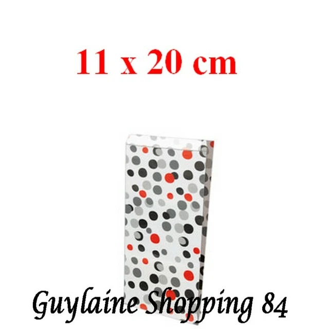 LOT 50 POCHETTE SACHET PAPIER KRAFT CADEAU EMBALLAGE PASTILLES 11 cm x 21 cm