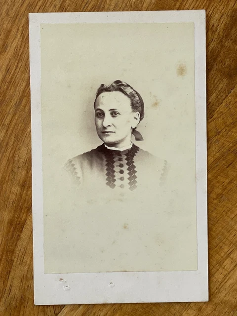 Photo Carte de Visite CDV Portrait femme 1860 Trantoul & Lafosse Luchon