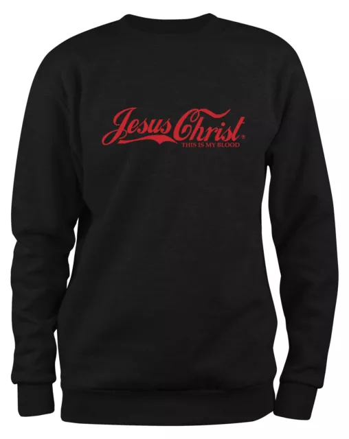 Styletex23 Sweatshirt Herren Jesus Christ This is My Blood, Christus