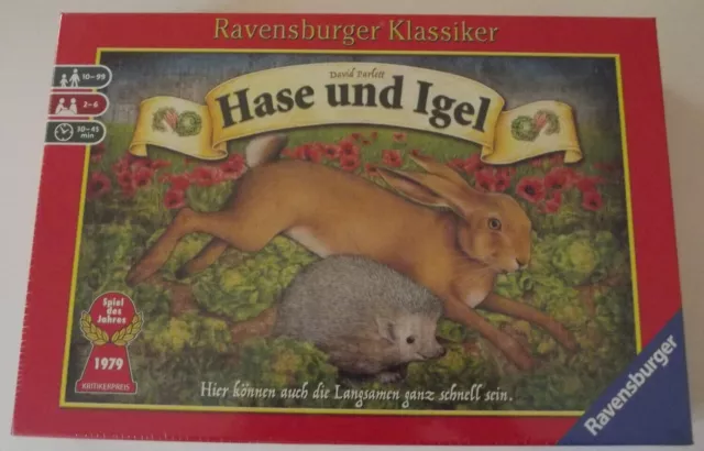 Hase und Igel, Brettspiel von Ravensburger, Spiel des Jahres 1979, neu, ovp.