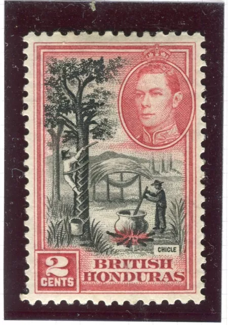 BRITISH HONDURAS; 1938 early GVI Pictorial issue Mint hinged 2c. value