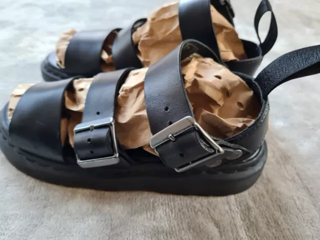 Dr Martens Black Gryphon Brando Sandals Size 6