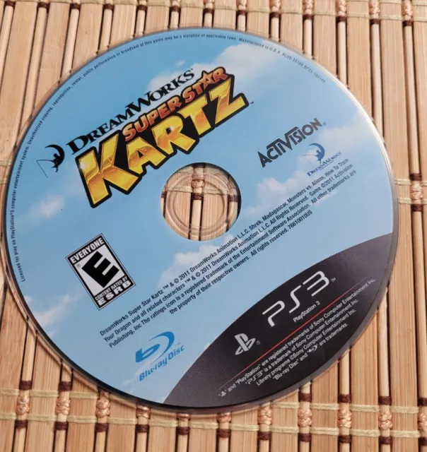 DreamWorks Super Star Kartz Racing for Sony PlayStation 3 PS3 Game Disc Only