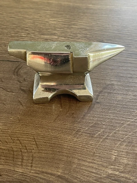 Petite Enclume De Bijoutier Vintage En Métal Chromé - Longueur 10 Cm, 359g, Origine France, Occasion