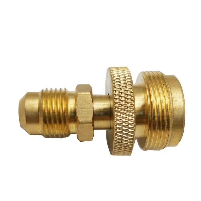 Zatechs ADAPTER 1 - USA naar 7/16 EU - Propaan Butaan gasslang - Voor barbecue van USA naar Europese patronen met 2 meter slang en gasregelaar