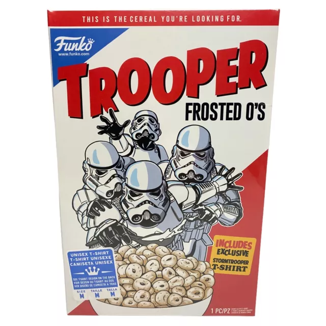 Funko Trooper Frosted O's Exclusive T-Shirt (Unisex Size M) Disney Star Wars