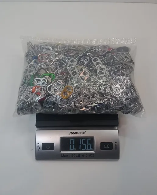 1500+ Aluminum Can Pull Tabs - Mix of POP COKE BEER SODA TABS TOPS ALUMINUM CAN